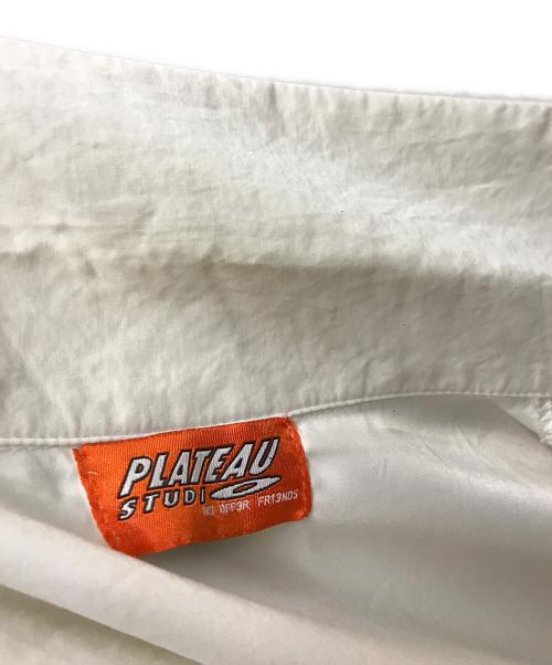 PLATEAU STUDIO（プラテウスタジオ）PLATEAU STUDIO (プラテウスタジオ) イラストオープンカラーシャツ ホワイト サイズ:ONE SIZEの古着・服飾アイテム