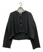 ROBE DE CHAMBRE COMME DES GARCONSローブドシャンブル コムデギャルソン）の古着「90'S ショート丈ウールカーディガン」｜グレー