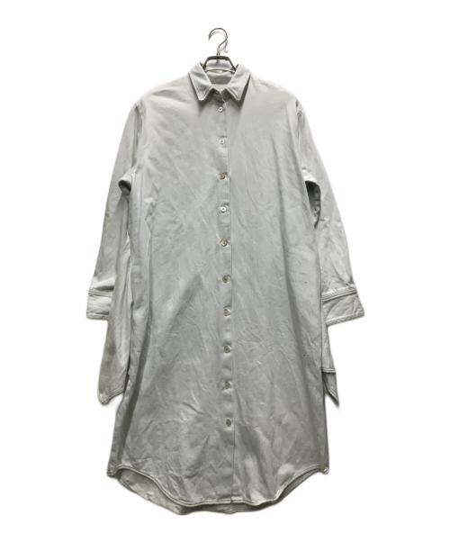 MM6 Maison Margiela（エムエムシックスメゾンマルジェラ）MM6 Maison Margiela (エムエムシックスメゾンマルジェラ) デニムシャツワンピース スカイブルー サイズ:40の古着・服飾アイテム