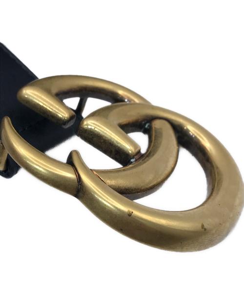 GUCCI（グッチ）GUCCI (グッチ) ダブルG ワイドベルト ブラック サイズ:85・34の古着・服飾アイテム