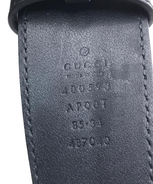 GUCCI（グッチ）GUCCI (グッチ) ダブルG ワイドベルト ブラック サイズ:85・34の古着・服飾アイテム