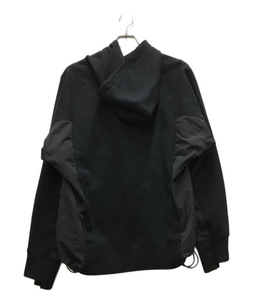 sacai（サカイ）sacai (サカイ) NIKE (ナイキ) プルオーバーパーカー ブラック サイズ:Ｍの古着・服飾アイテム
