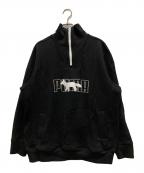 PUMA×maison kitsuneプーマ×メゾンキツネ）の古着「ハーフジップスウェット」｜ブラック
