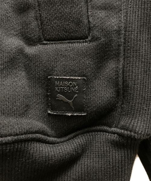 PUMA（プーマ）PUMA (プーマ) maison kitsune (メゾンキツネ) ハーフジップスウェット ブラック サイズ:Ｍの古着・服飾アイテム
