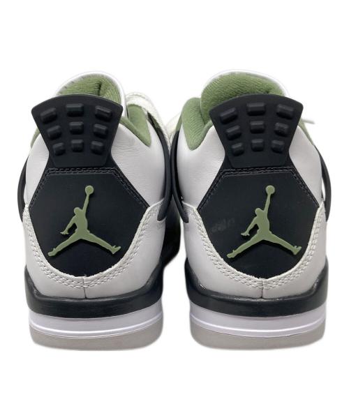 NIKE（ナイキ）NIKE (ナイキ) WMNS AIR JORDAN 4 RETRO ホワイト×グリーン サイズ:US 6 1/2の古着・服飾アイテム