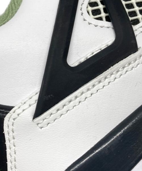 NIKE（ナイキ）NIKE (ナイキ) WMNS AIR JORDAN 4 RETRO ホワイト×グリーン サイズ:US 6 1/2の古着・服飾アイテム