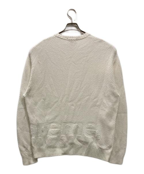 SUPREME（シュプリーム）Supreme (シュプリーム) Textured Small Box Sweater ホワイト サイズ:Lの古着・服飾アイテム