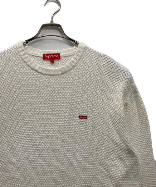 SUPREME（シュプリーム）Supreme (シュプリーム) Textured Small Box Sweater ホワイト サイズ:Lの古着・服飾アイテム