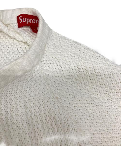 SUPREME（シュプリーム）Supreme (シュプリーム) Textured Small Box Sweater ホワイト サイズ:Lの古着・服飾アイテム