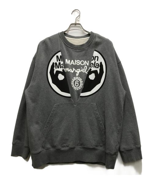 MM6 Maison Margiela（エムエムシックスメゾンマルジェラ）MM6 Maison Margiela (エムエムシックスメゾンマルジェラ) レイヤードアンサンブルスウェット グレー サイズ:sの古着・服飾アイテム
