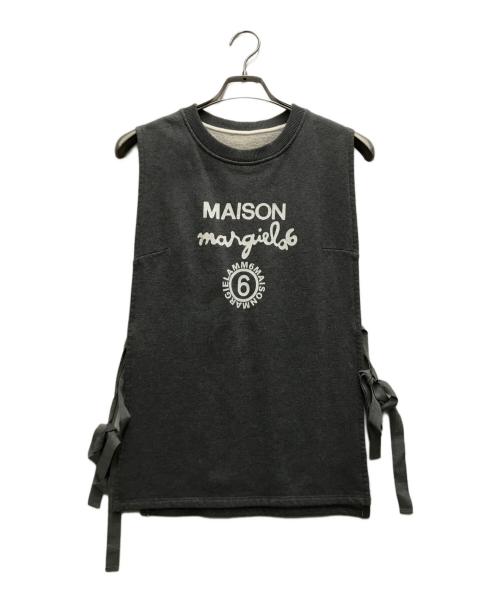 MM6 Maison Margiela（エムエムシックスメゾンマルジェラ）MM6 Maison Margiela (エムエムシックスメゾンマルジェラ) レイヤードアンサンブルスウェット グレー サイズ:sの古着・服飾アイテム