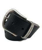 BALENCIAGAバレンシアガ）の古着「カーフスキン レザーベルト」｜ブラック