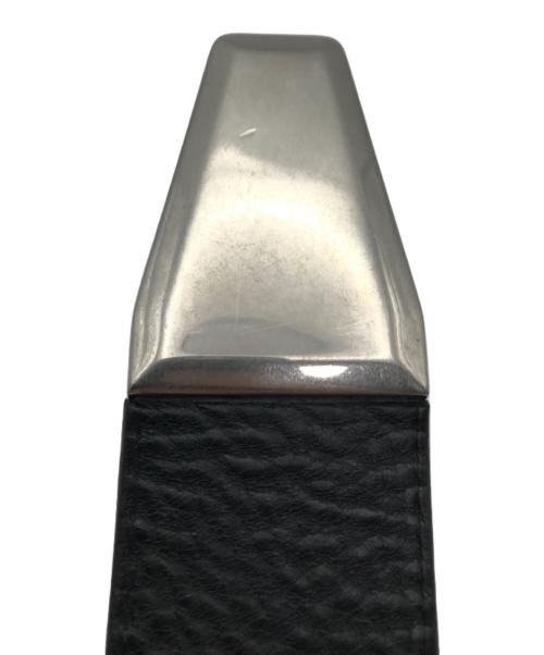 BALENCIAGA（バレンシアガ）BALENCIAGA (バレンシアガ) カーフスキン レザーベルト ブラックの古着・服飾アイテム