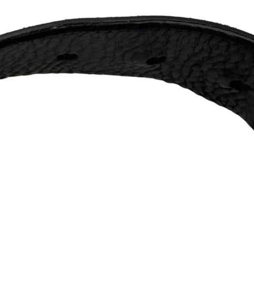 BALENCIAGA（バレンシアガ）BALENCIAGA (バレンシアガ) カーフスキン レザーベルト ブラックの古着・服飾アイテム