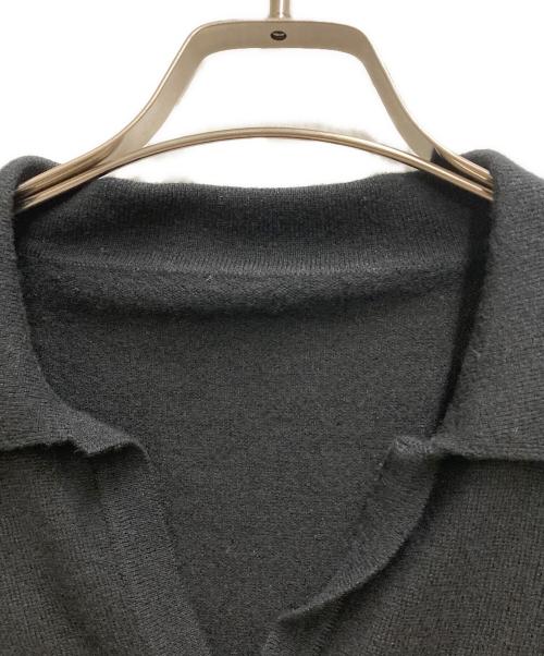 Maison Margiela（メゾンマルジェラ）Maison Margiela (メゾンマルジェラ) スキッパーニットポロ ブラック サイズ:XSの古着・服飾アイテム