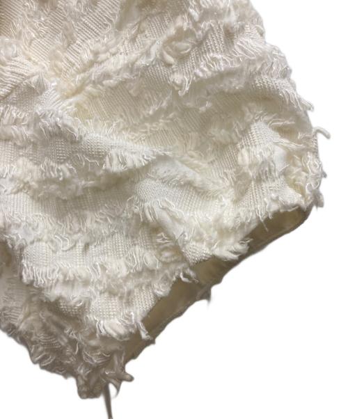 house of lotus（ハウスオブロータス）HOUSE OF LOTUS (ハウスオブロータス) パフスリーブフェザーワンピース ホワイト サイズ:Ⅿの古着・服飾アイテム