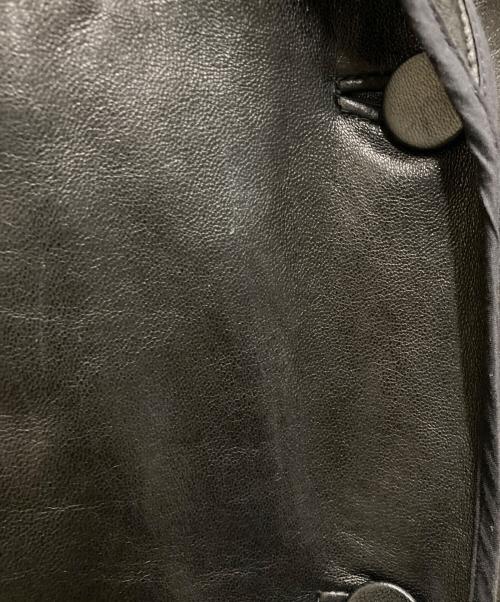 MARNI（マルニ）MARNI (マルニ) レザーＰコート ブラック サイズ:38の古着・服飾アイテム