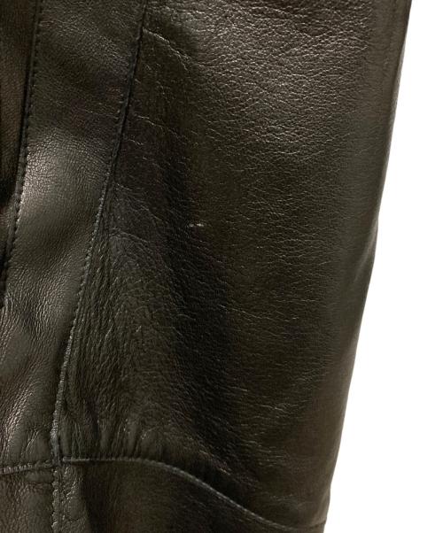 MARNI（マルニ）MARNI (マルニ) レザーＰコート ブラック サイズ:38の古着・服飾アイテム