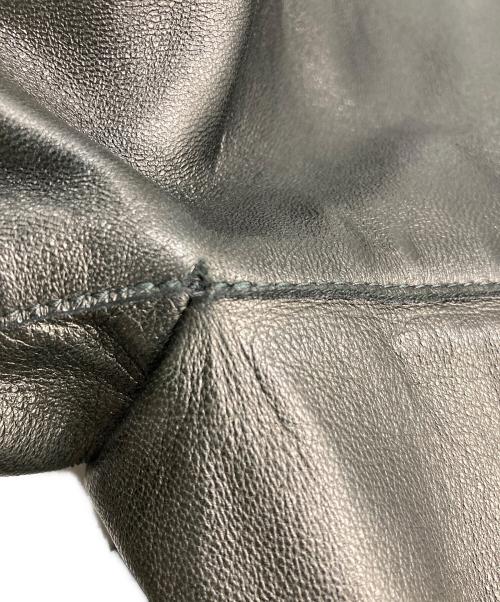 MARNI（マルニ）MARNI (マルニ) レザーＰコート ブラック サイズ:38の古着・服飾アイテム