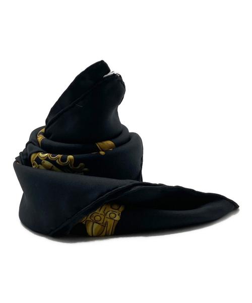 HERMES（エルメス）HERMES (エルメス) カレ90/LES CAVALIERS D`OR ブラックの古着・服飾アイテム