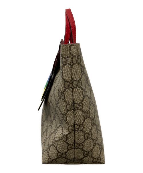 GUCCI（グッチ）GUCCI (グッチ) レインボー バタフライ ハンドバッグ ベージュの古着・服飾アイテム