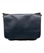 COACHコーチ）の古着「フラップショルダーバッグ」｜ネイビー