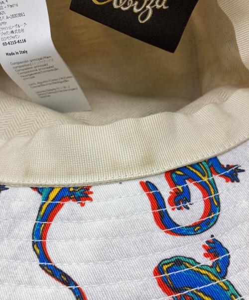LOEWE（ロエベ）LOEWE (ロエベ) 総柄バケットハット ホワイトの古着・服飾アイテム