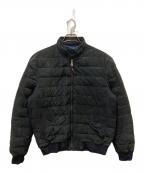 POLO RALPH LAURENポロ・ラルフローレン）の古着「ゴートレザースウェード中綿ジャケット」｜グレー