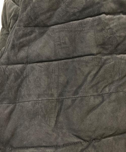 POLO RALPH LAUREN（ポロ・ラルフローレン）POLO RALPH LAUREN (ポロ・ラルフローレン) ゴートレザースウェード中綿ジャケット グレー サイズ:Mの古着・服飾アイテム