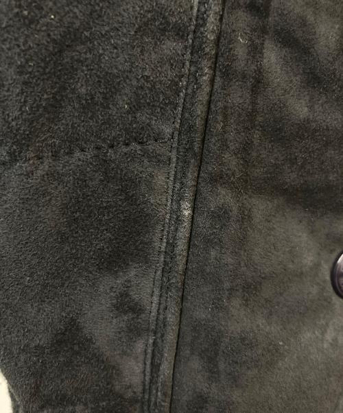 POLO RALPH LAUREN（ポロ・ラルフローレン）POLO RALPH LAUREN (ポロ・ラルフローレン) ゴートレザースウェード中綿ジャケット グレー サイズ:Mの古着・服飾アイテム