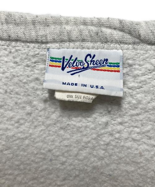 velva sheen（ベルバシーン）velva sheen (ベルバシーン) 90sスウェットカーディガン グレー サイズ:ONE SIZEの古着・服飾アイテム