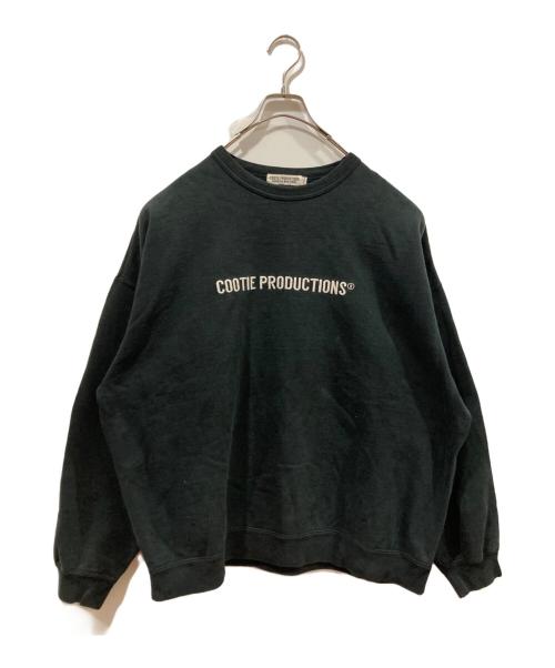 COOTIE PRODUCTIONS（クーティープロダクツ）COOTIE PRODUCTIONS (クーティープロダクツ) ロゴ刺繍スウェット ブラック サイズ:Mの古着・服飾アイテム