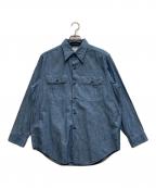 MADISON BLUEマディソンブルー）の古着「HAMPTON CHAMBRAY SHIRT」｜インディゴ