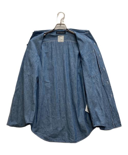 MADISON BLUE（マディソンブルー）MADISON BLUE (マディソンブルー) HAMPTON CHAMBRAY SHIRT インディゴ サイズ:01の古着・服飾アイテム