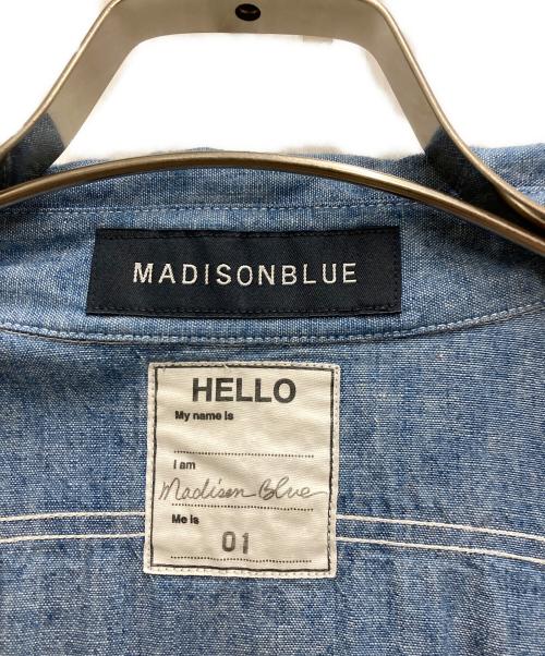 MADISON BLUE（マディソンブルー）MADISON BLUE (マディソンブルー) HAMPTON CHAMBRAY SHIRT インディゴ サイズ:01の古着・服飾アイテム