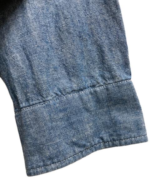 MADISON BLUE（マディソンブルー）MADISON BLUE (マディソンブルー) HAMPTON CHAMBRAY SHIRT インディゴ サイズ:01の古着・服飾アイテム