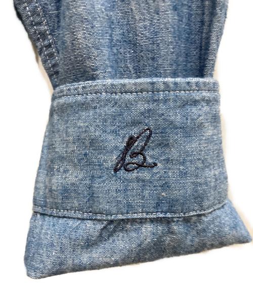 MADISON BLUE（マディソンブルー）MADISON BLUE (マディソンブルー) HAMPTON CHAMBRAY SHIRT インディゴ サイズ:01の古着・服飾アイテム