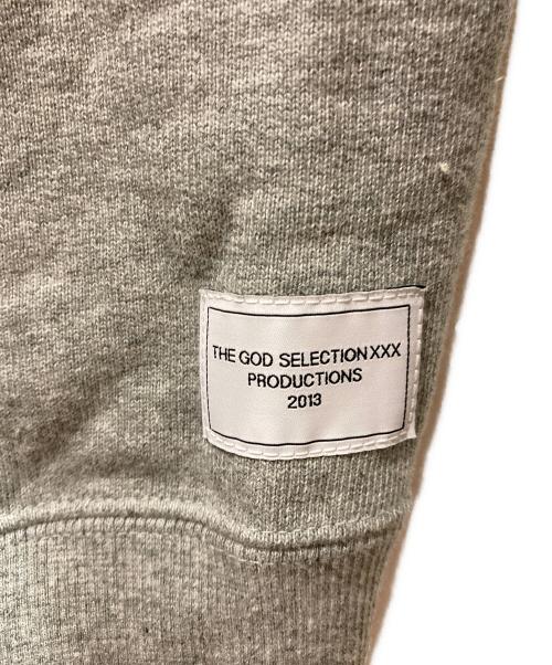 GOD SELECTION XXX（ゴッドセレクショントリプルエックス）GOD SELECTION XXX (ゴッドセレクショントリプルエックス) ピエロボックスロゴフーディ グレー サイズ:Ｍの古着・服飾アイテム