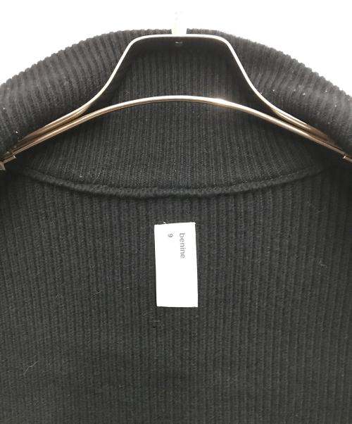 benine9（ビナイン）BENINE9 (ビナイン) オーバーシルエット ドライバーズニットベスト ブラック サイズ:Lの古着・服飾アイテム