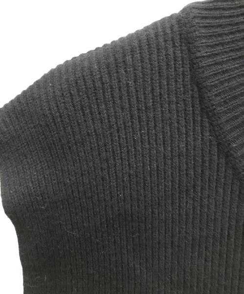 benine9（ビナイン）BENINE9 (ビナイン) オーバーシルエット ドライバーズニットベスト ブラック サイズ:Lの古着・服飾アイテム