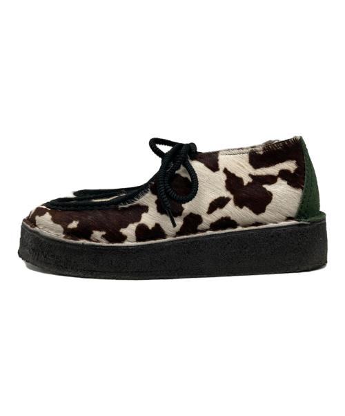 CLARKS（クラークス）CLARKS (クラークス) BRAIN DEAD (ブレインデッド) DESERT NOMAD - COW PRINT ホワイト サイズ:US 8 1/2の古着・服飾アイテム