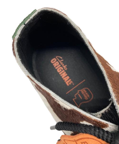 CLARKS（クラークス）CLARKS (クラークス) BRAIN DEAD (ブレインデッド) DESERT NOMAD - COW PRINT ホワイト サイズ:US 8 1/2の古着・服飾アイテム