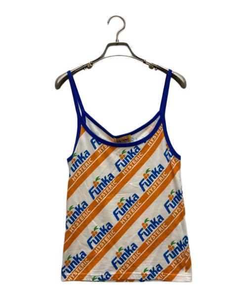 Hysteric Glamour（ヒステリックグラマー）Hysteric Glamour (ヒステリックグラマー) Funka キャミソール オレンジ×ブルー サイズ:Free 未使用品の古着・服飾アイテム