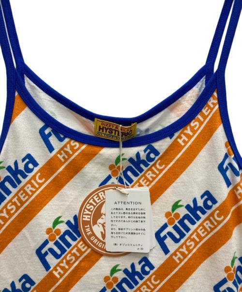 Hysteric Glamour（ヒステリックグラマー）Hysteric Glamour (ヒステリックグラマー) Funka キャミソール オレンジ×ブルー サイズ:Free 未使用品の古着・服飾アイテム