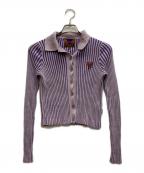 Heaven by Marc Jacobsヘブンバイマークジェイコブス）の古着「リブニットカーディガン」｜パープル