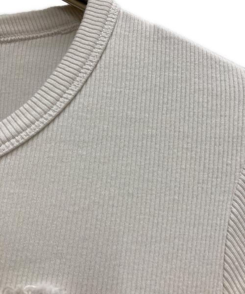 Heaven by Marc Jacobs（ヘブンバイマークジェイコブス）Heaven by Marc Jacobs (ヘブンバイマークジェイコブス) リブカットソー ホワイト サイズ:Sの古着・服飾アイテム