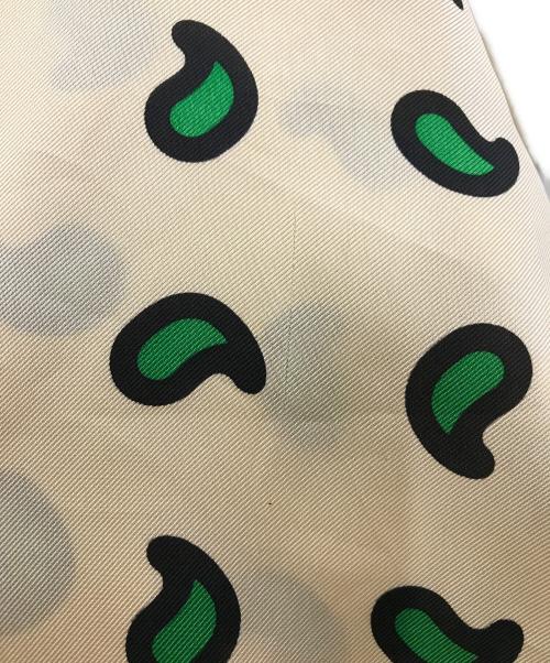 SOFTHYPHEN（ソフトハイフン）SOFTHYPHEN (ソフトハイフン) サテン総柄S/Sシャツ ベージュ サイズ:2の古着・服飾アイテム