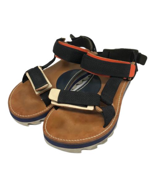 HENDER SCHEME（エンダースキーマ）Hender Scheme (エンダースキーマ) webb サンダル ブラック×ネイビー サイズ:5の古着・服飾アイテム