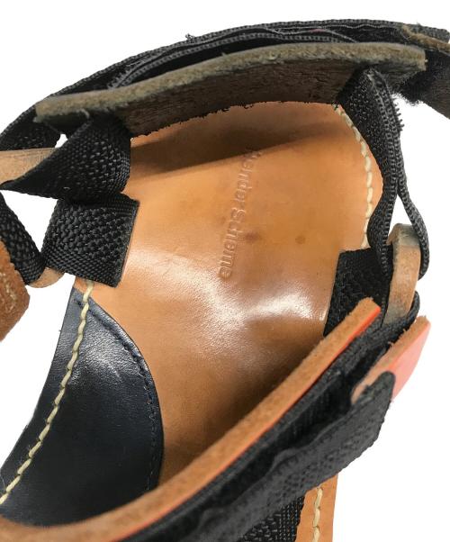 HENDER SCHEME（エンダースキーマ）Hender Scheme (エンダースキーマ) webb サンダル ブラック×ネイビー サイズ:5の古着・服飾アイテム