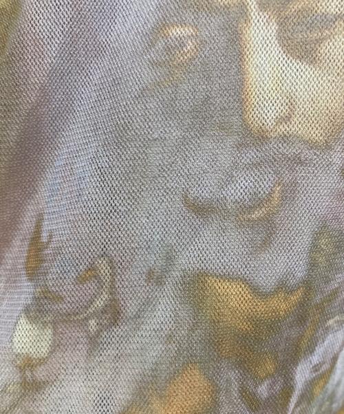 Y/PROJECT（ワイ プロジェクト）Y/project (ワイ プロジェクト) Purple Mesh Nostalgia Long Sleeve T-Shirt パープル×オレンジ サイズ:Ⅼの古着・服飾アイテム